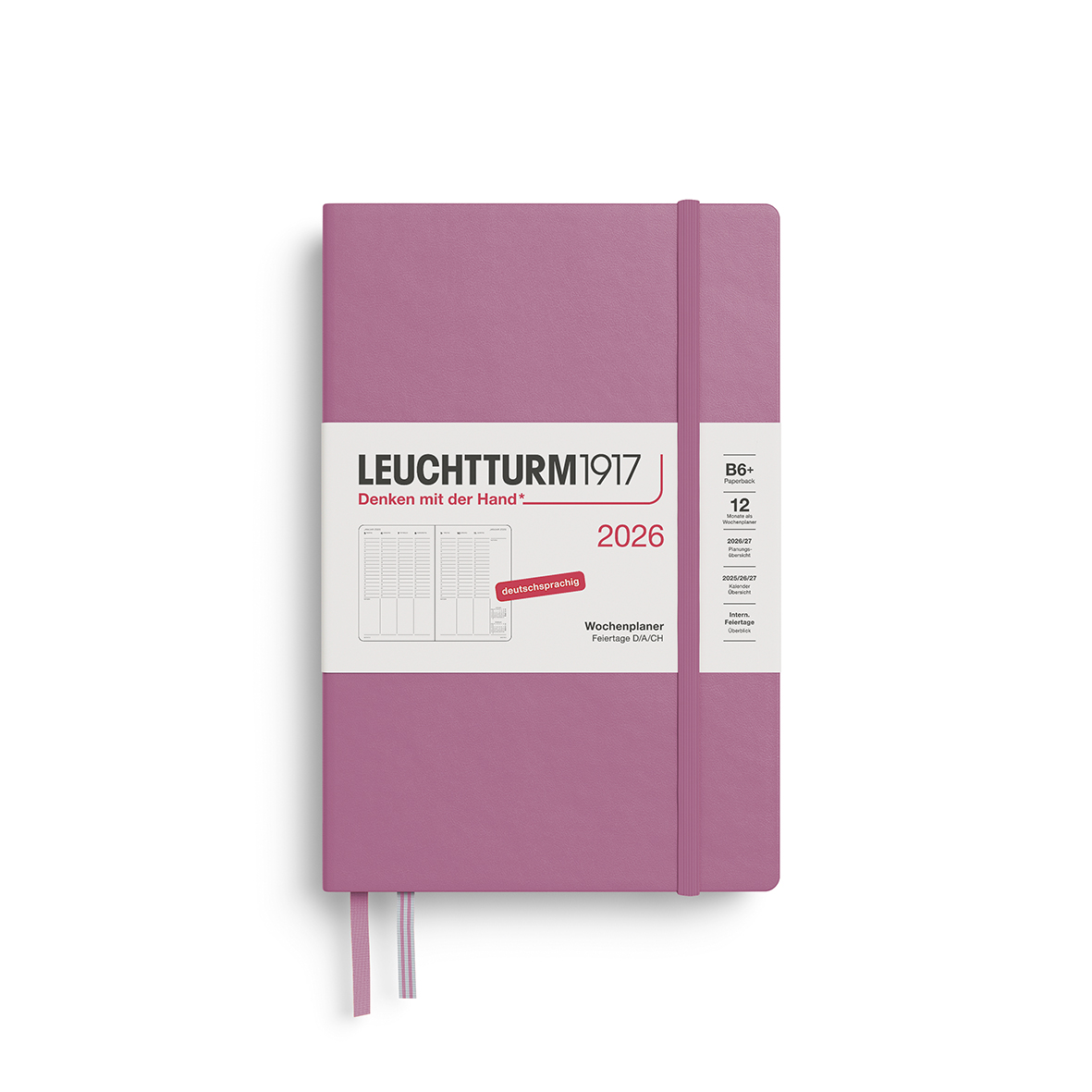 Leuchtturm Wochenplanner Paperback (B6+) 2026 