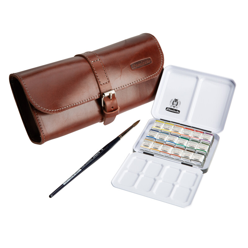 Schmincke Horadam Aquarellkasten 74660 Lederset