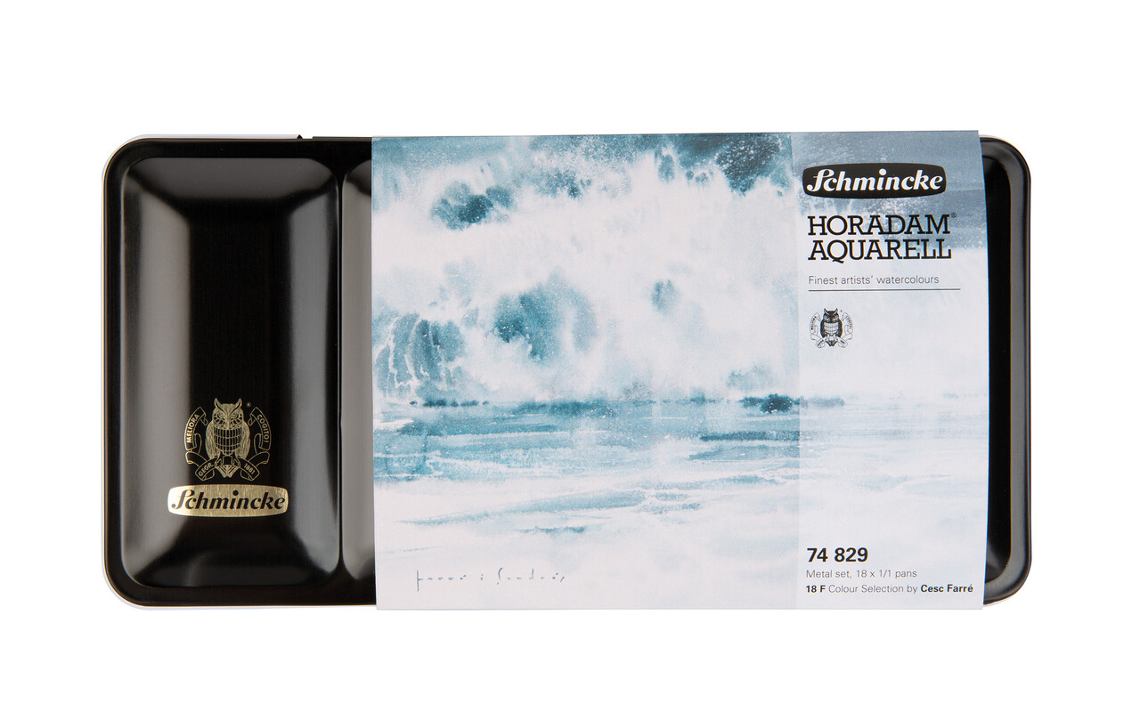 Schmincke Horadam Aquarellkasten 74829 Cesc Farrè 18 x 1/1 Näpfchen