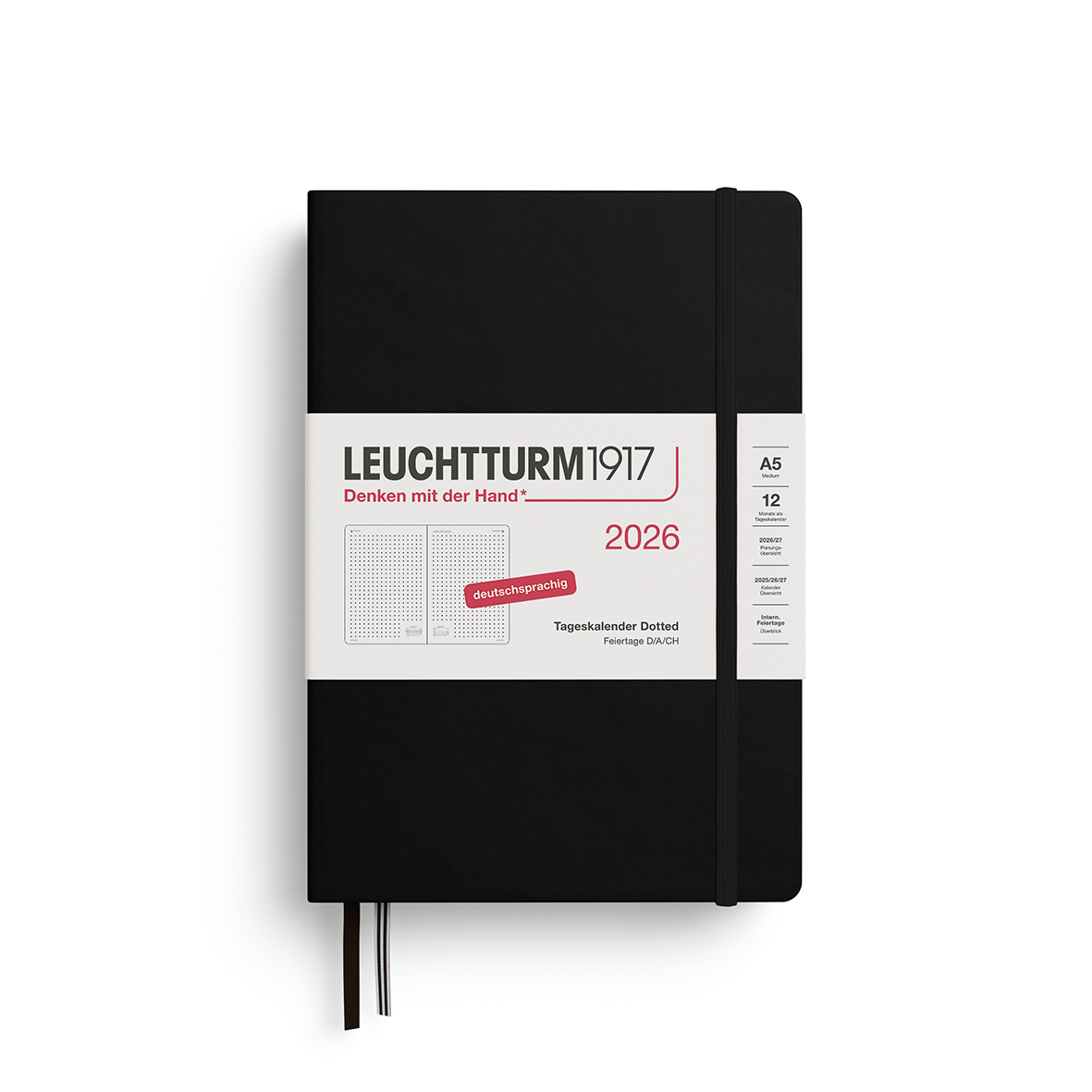 Leuchtturm Tageskalender Dotted Medium (A5) 2026 