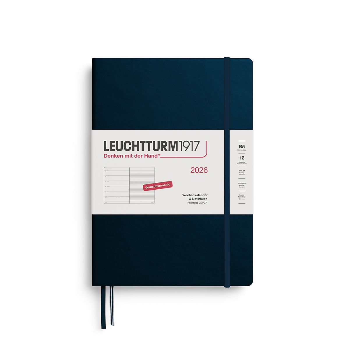 Leuchtturm Wochen- & Notizkalender Composition (B5) 2026 