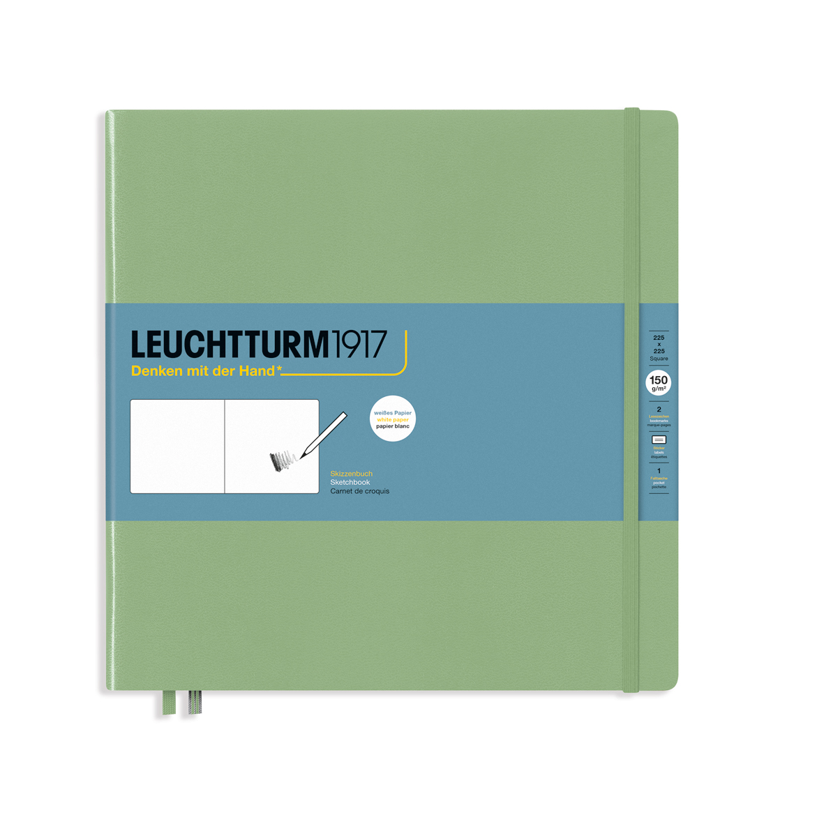 Leuchtturm Skizzenbuch Quadrat (225 x 225 mm)