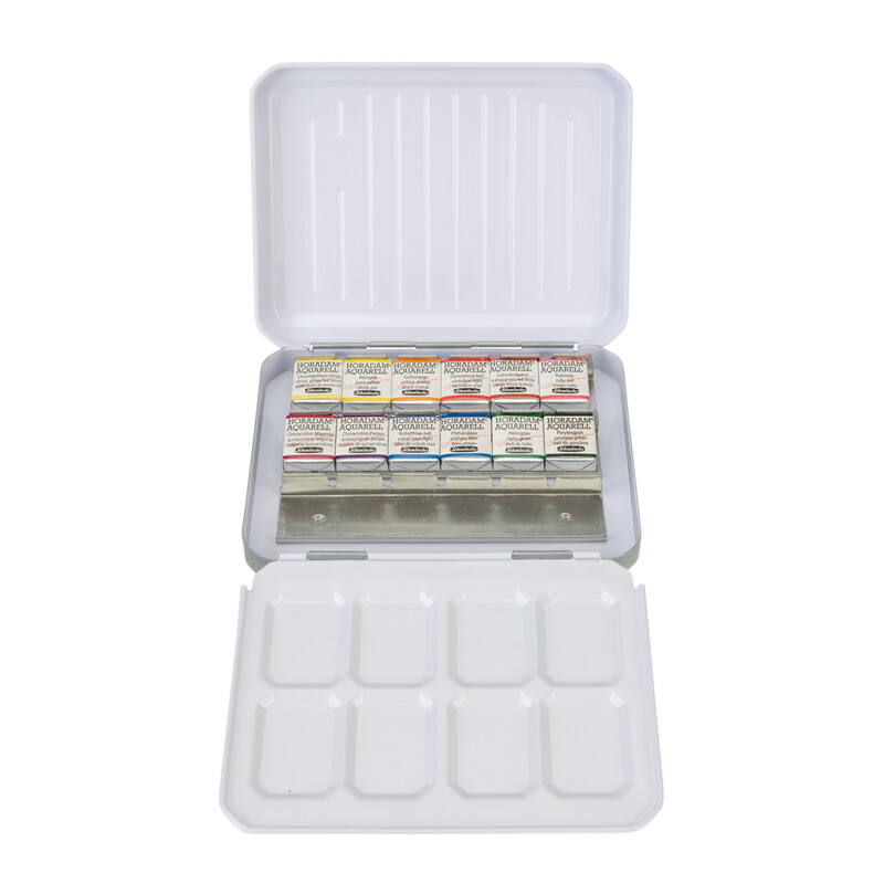 Schmincke Horadam Aquarellkasten 74879 Floral Set 12 x 1/2 Näpfchen