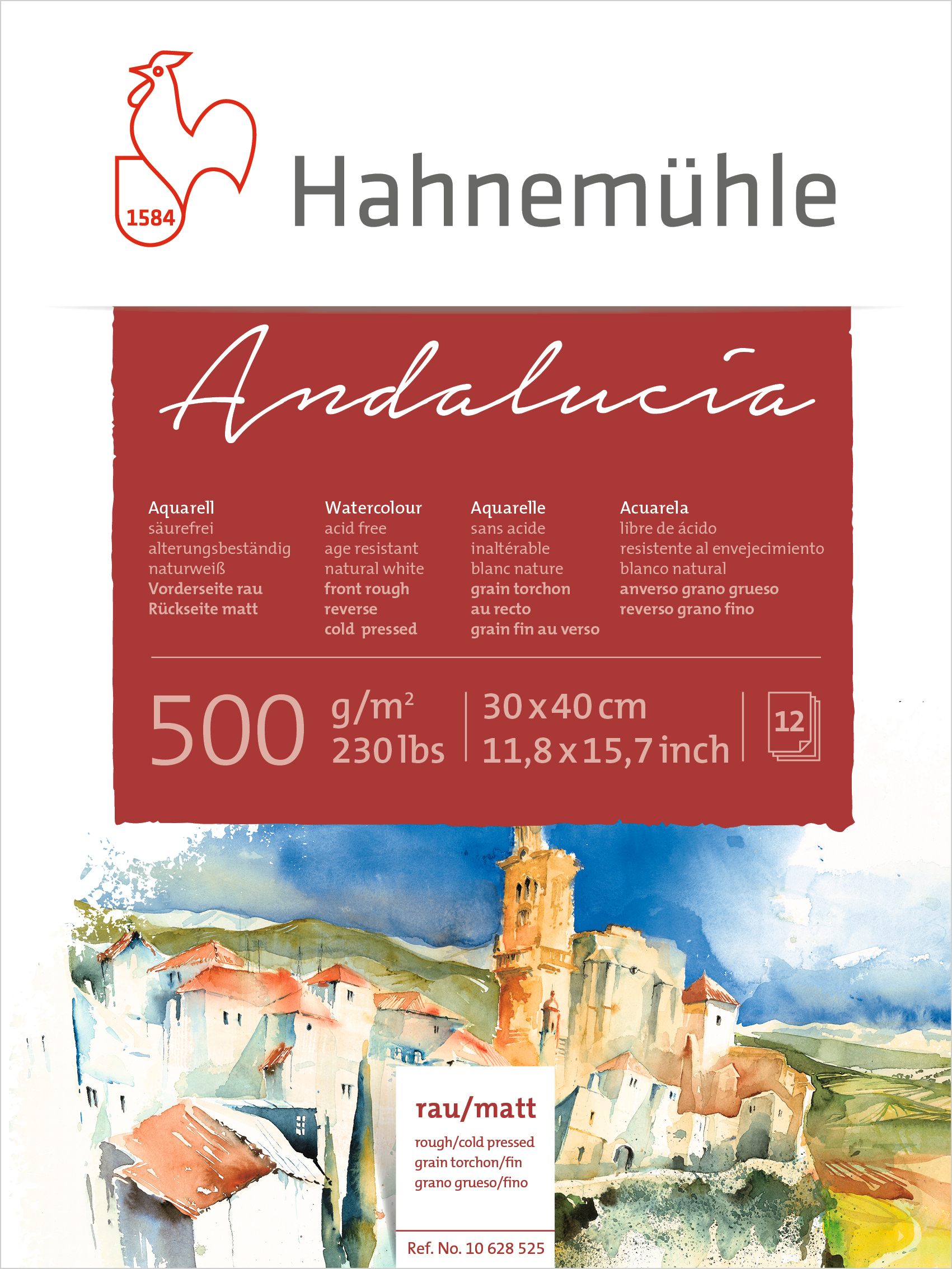 Hahnemühle Andalucia Aquarellblock 30 x 40 cm 