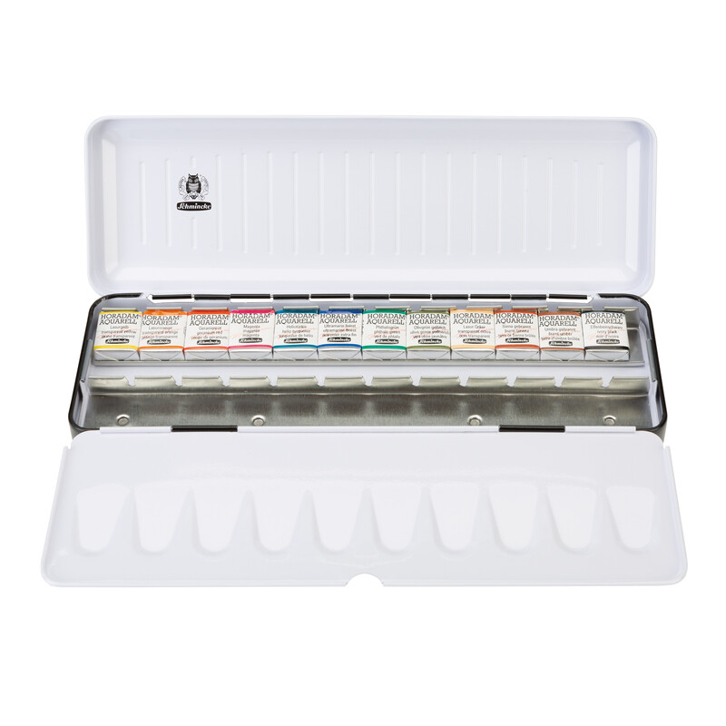 Schmincke Horadam Aquarellkasten 74656 12 x 1/2 Näpfchen