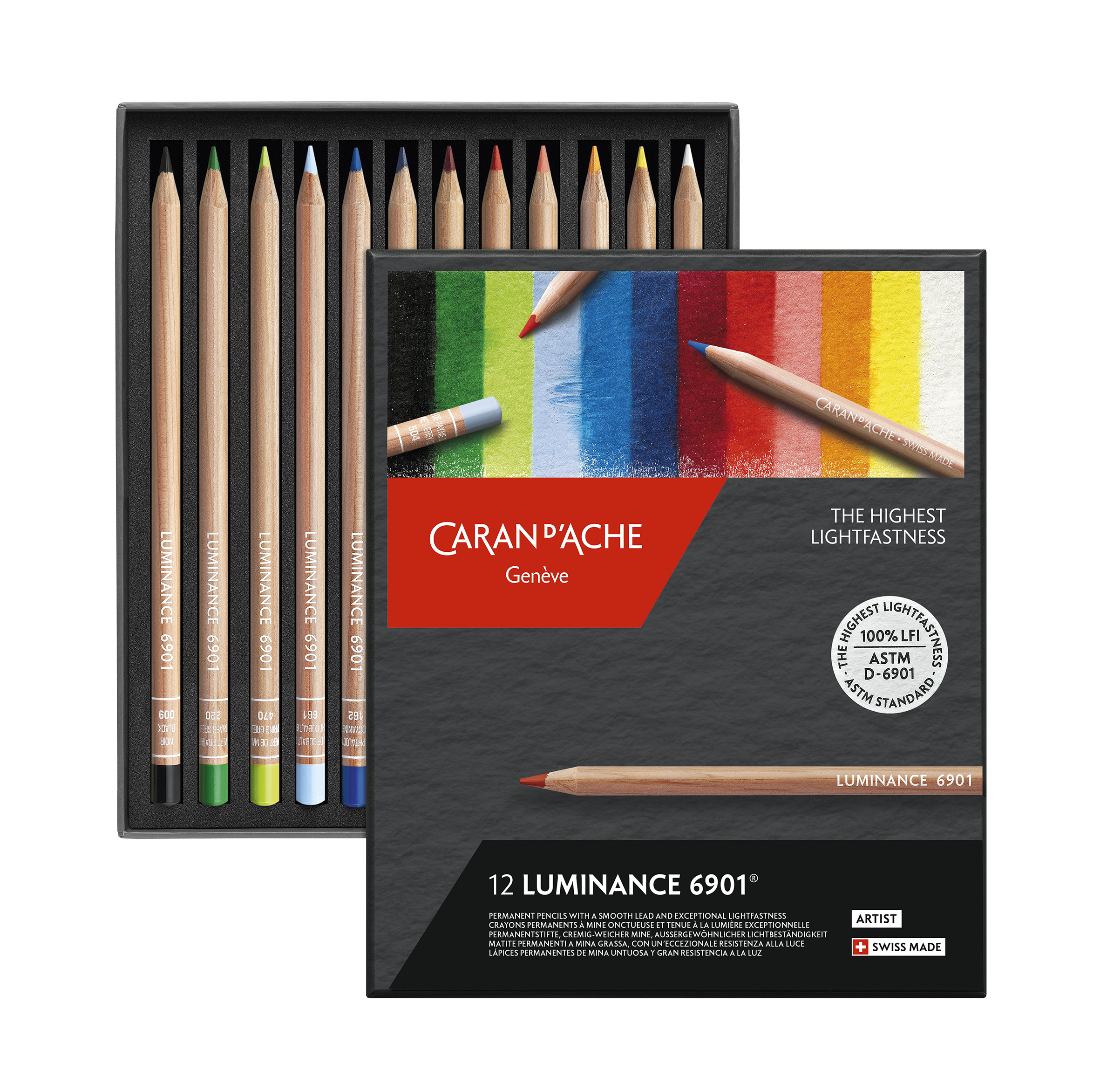 Caran d'Ache Luminance 6901 12er Set FSC zertifiziertes Holz