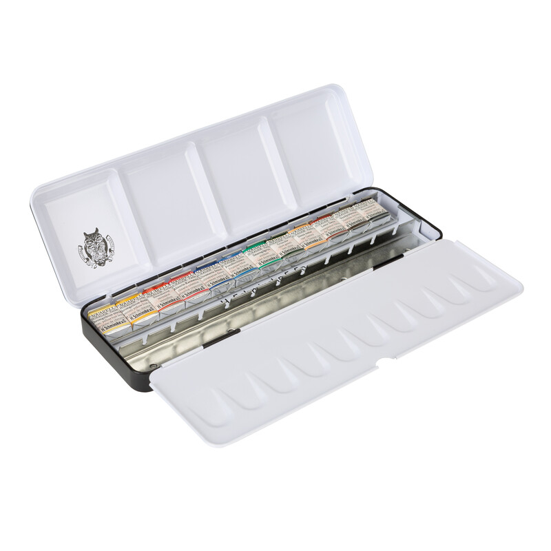 Schmincke Horadam Aquarellkasten 74647 Retro 12 x 1/2 Näpfchen