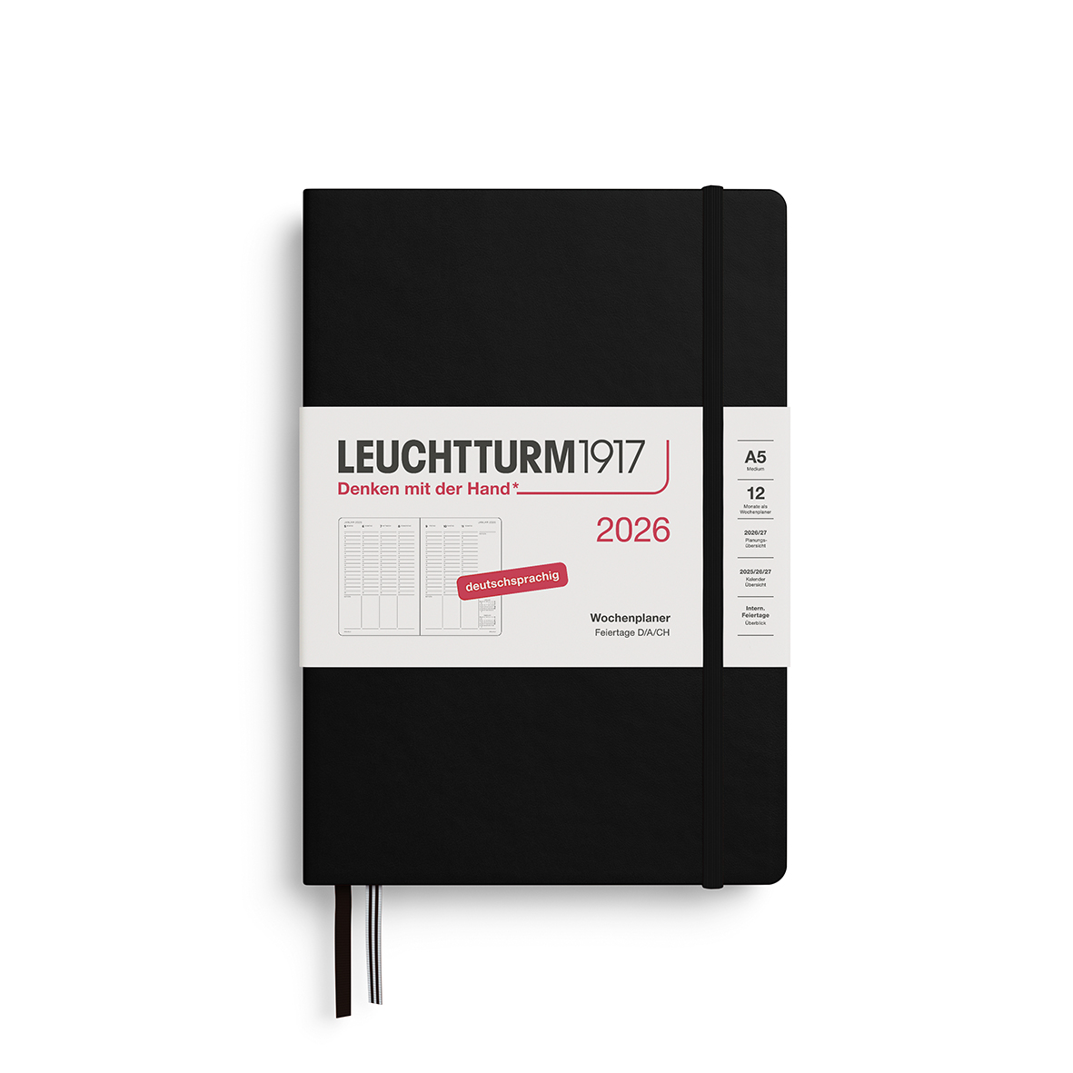 Leuchtturm Wochenplanner Medium (A5) 2026 