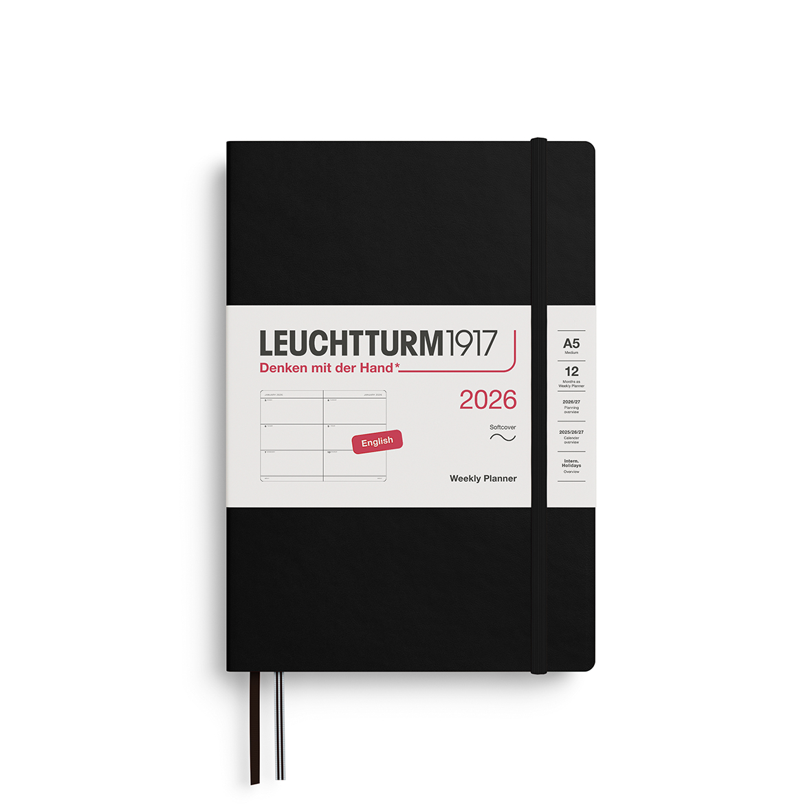 Leuchtturm Wochenkalender Medium (A5) Softcover 2026 