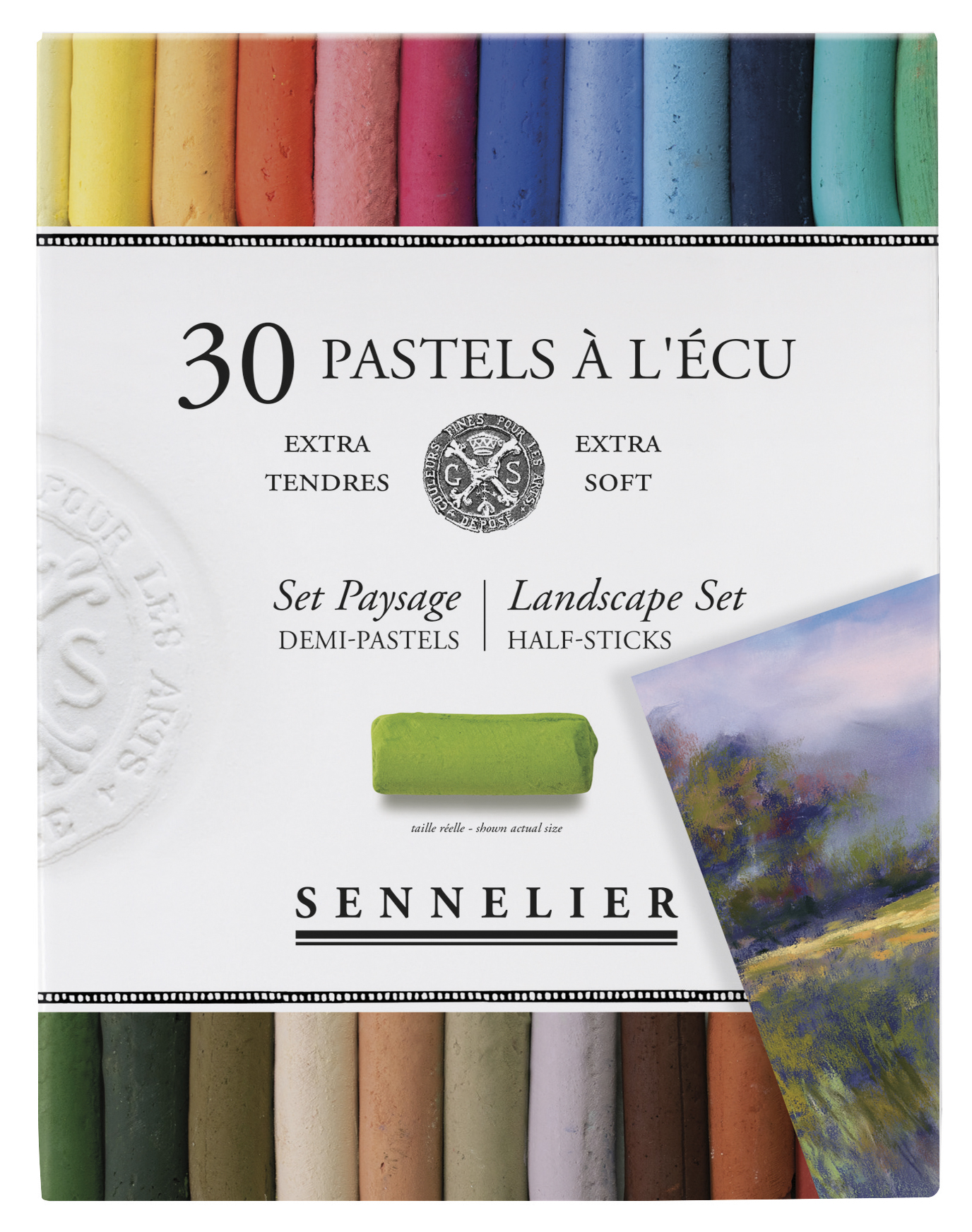 Sennelier Etui mit 30 1/2 Softpastellen Landschaft 