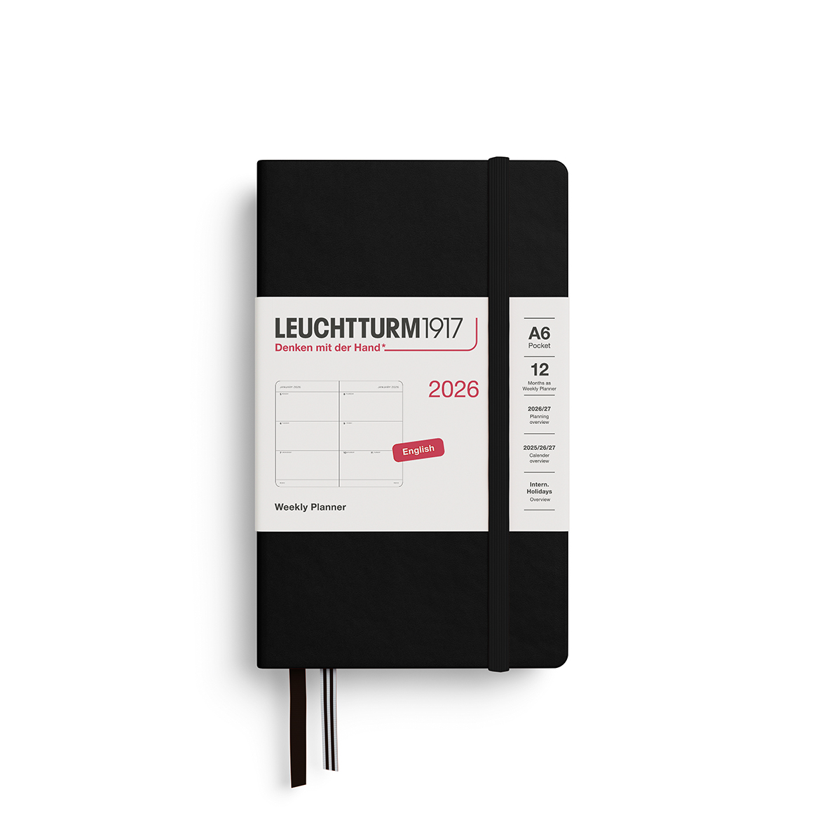 Leuchtturm Wochenkalender Pocket (A6) 2026 Deutsche Edition