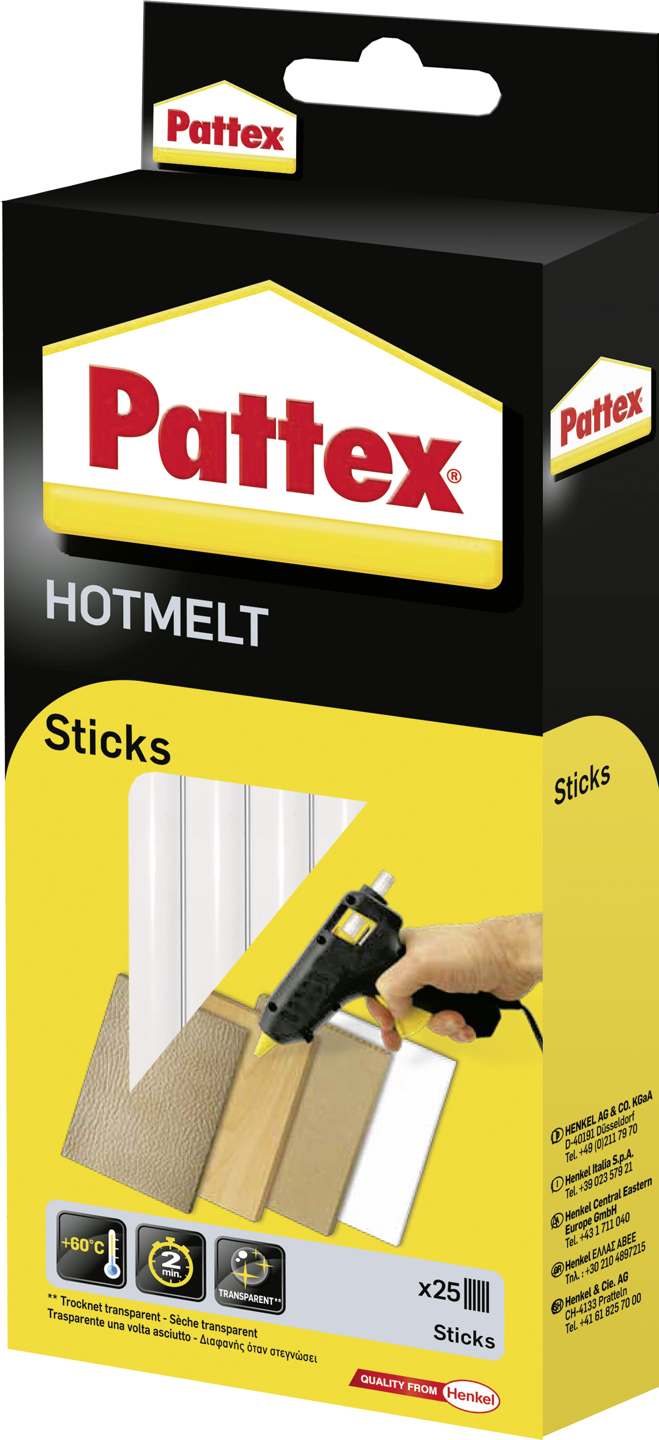 Pattex Supermatic Sticks Hotmelt 25 Sticks Heißklebesticks