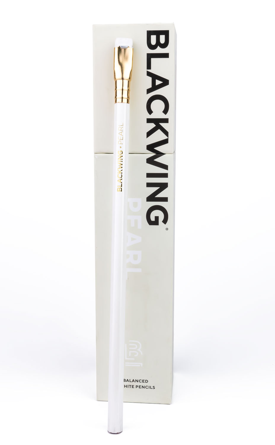 BLACKWING Pearl Bleistift (12 St) Balanced - 4B - weiß