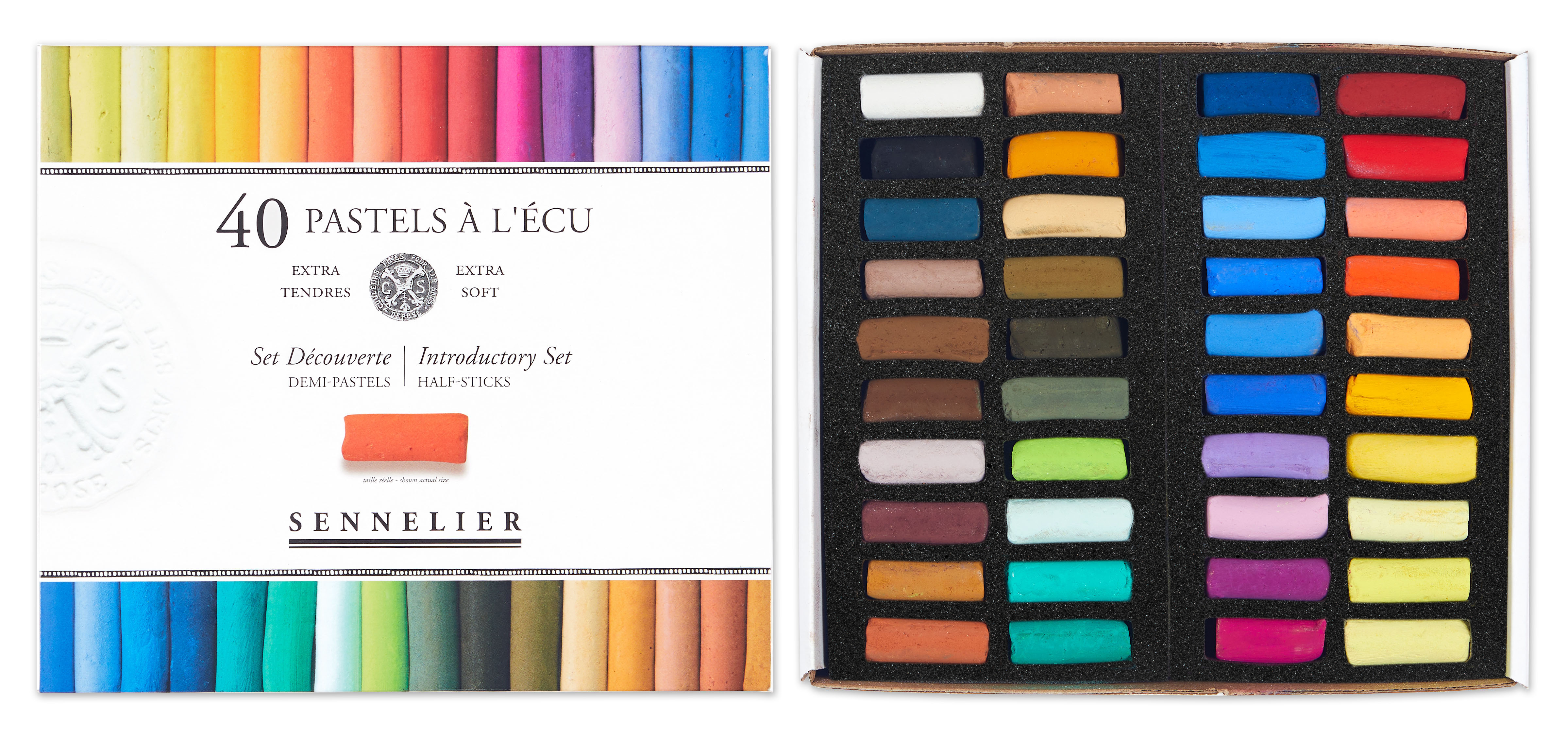 Sennelier Etui mit 40 1/2 Softpastellen a l'ecu 