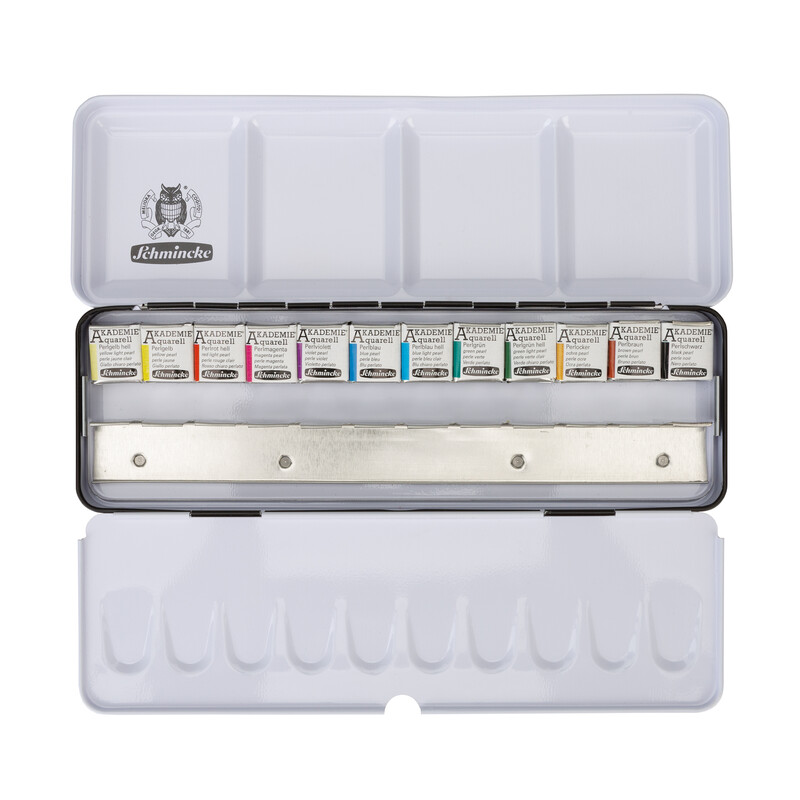 Schmincke Akademie Aquarellkasten 75787 Perlmetallic limited Edition