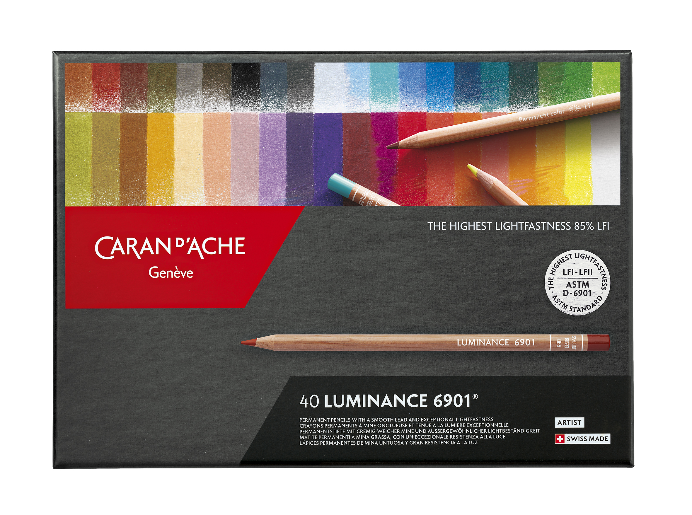 Caran d'Ache Luminance 6901 40er Set FSC zertifiziertes Holz