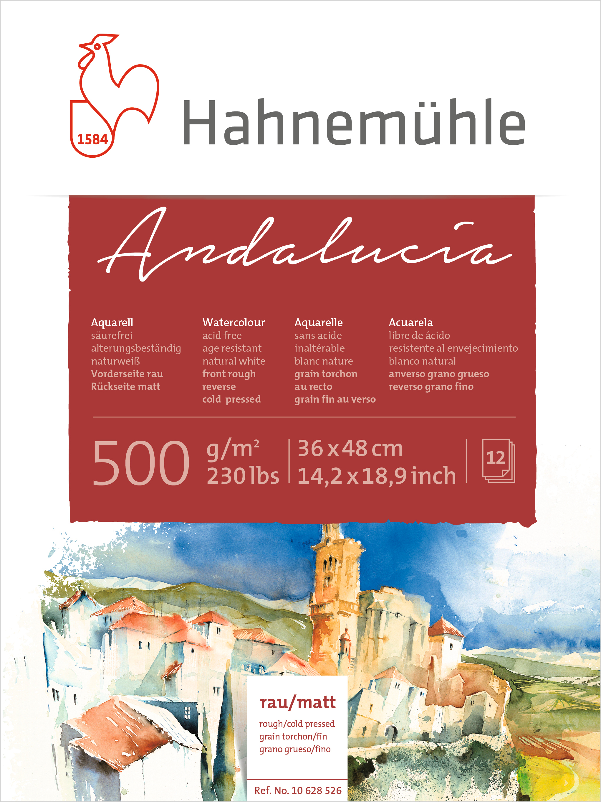 Hahnemühle Andalucia Aquarellblock 36 x 48 cm 