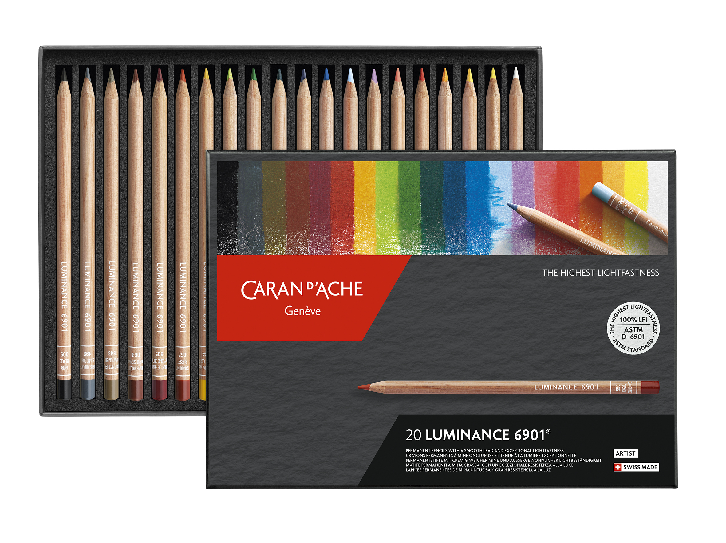 Caran d'Ache Luminance 6901 20er Set FSC zertifiziertes Holz