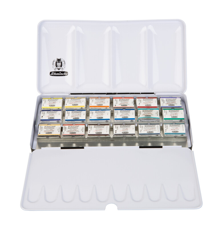Schmincke Horadam Aquarellkasten 74829 Cesc Farrè 18 x 1/1 Näpfchen