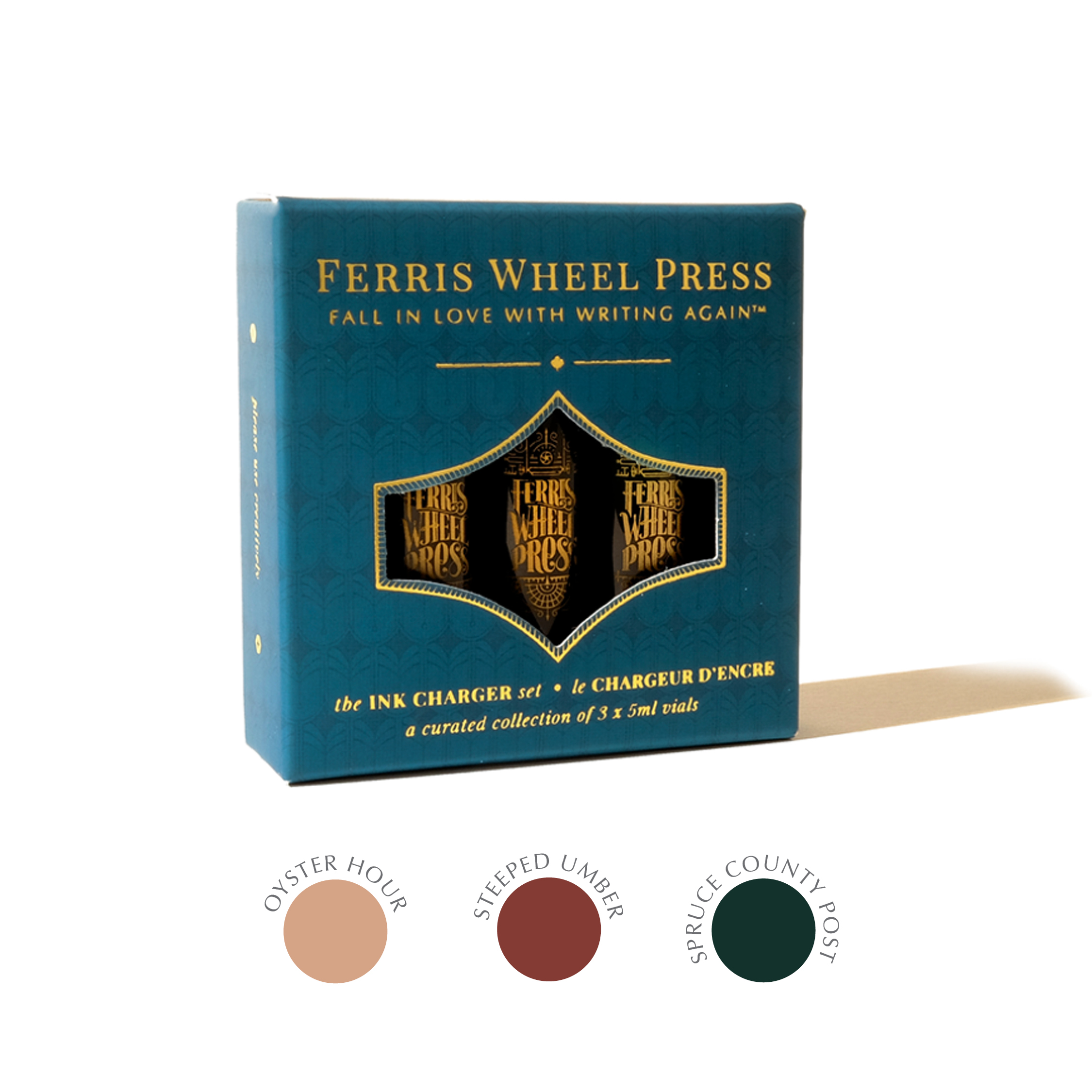 Ferris Wheel Press Ink Charger Set 3 x 5ml Ink Chargers 