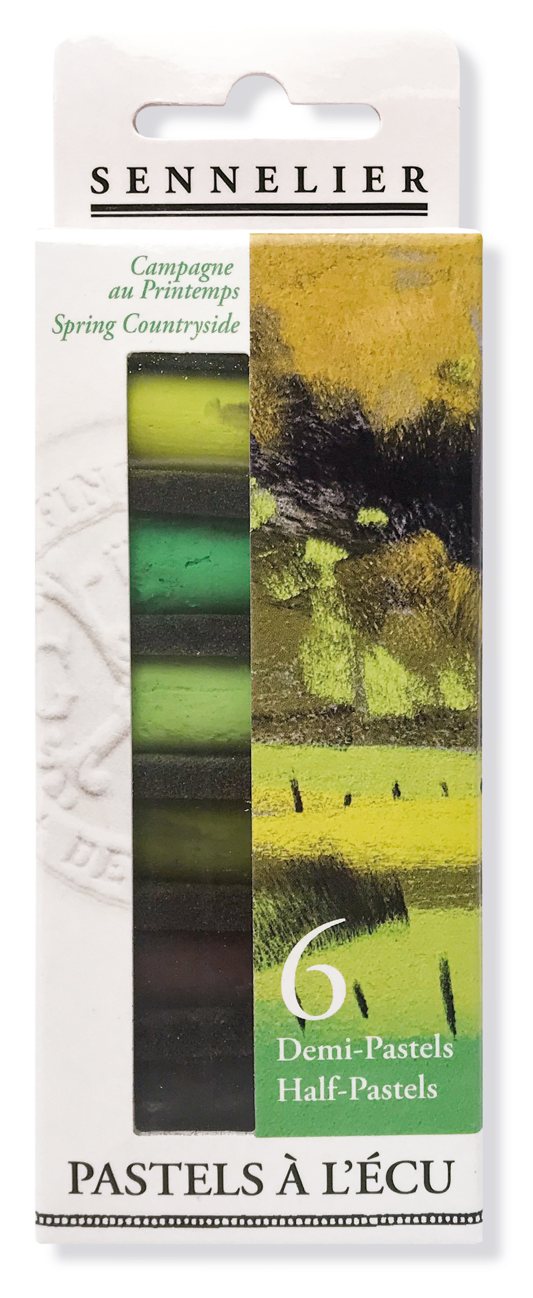 Sennelier Etui mit 6 1/2 Softpastellen ECU Frühlingslandschaft