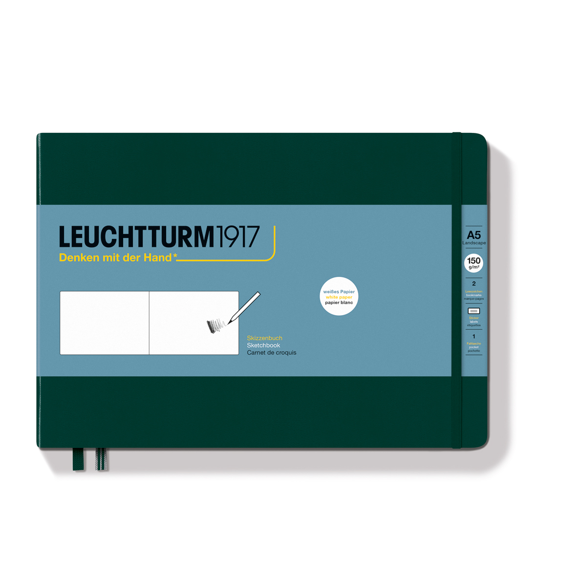 Leuchtturm Skizzenbuch Medium quer (A5)
