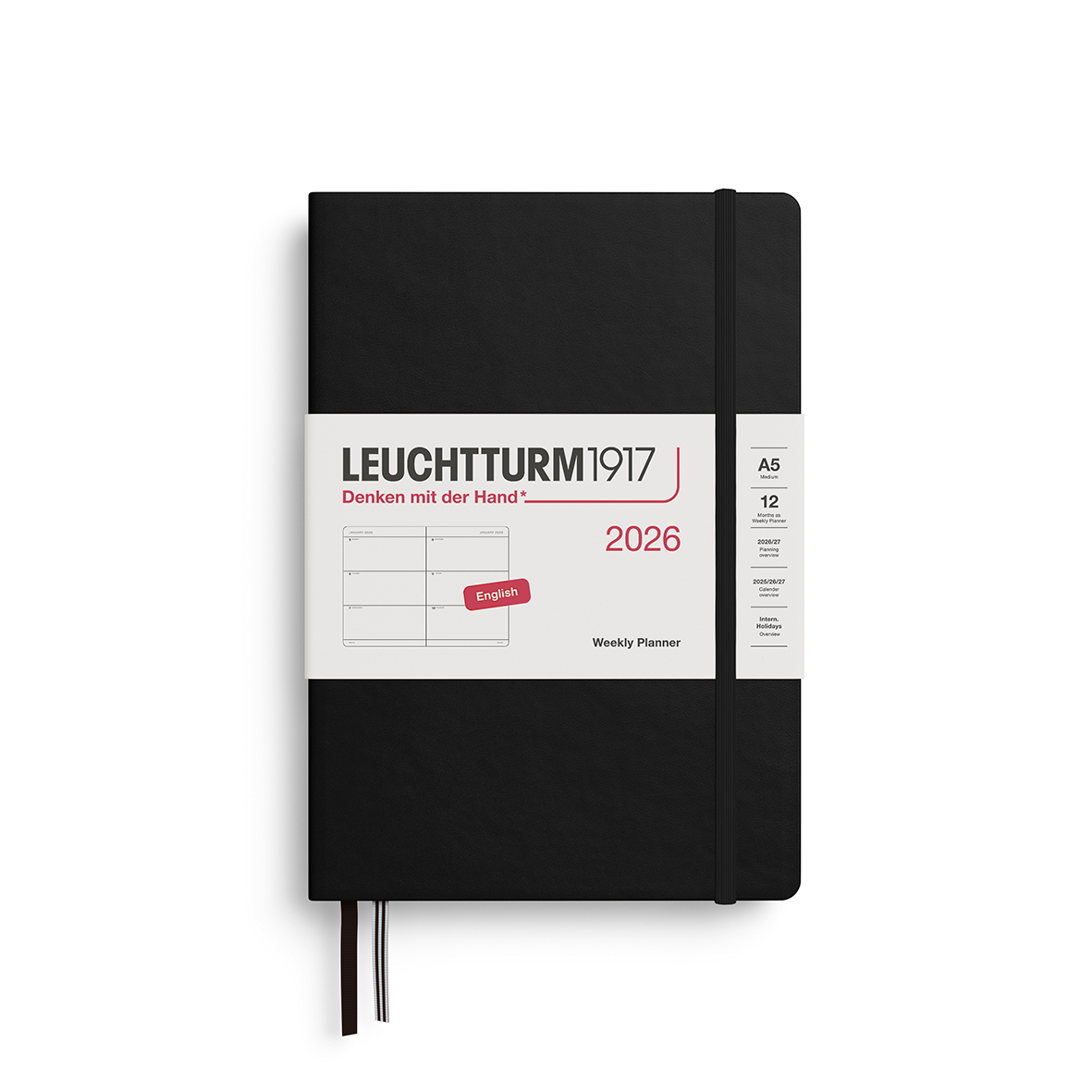 Leuchtturm Wochenkalender Medium (A5) 2026 