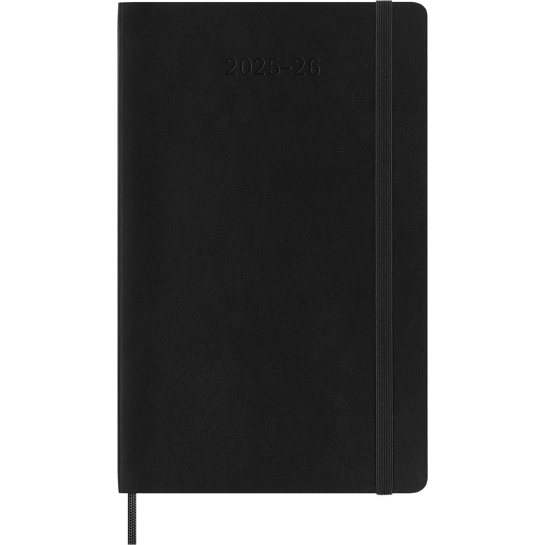 Moleskine Wochen-Notizkalender Large 18 Monate 2025-26 Softcover Schwarz