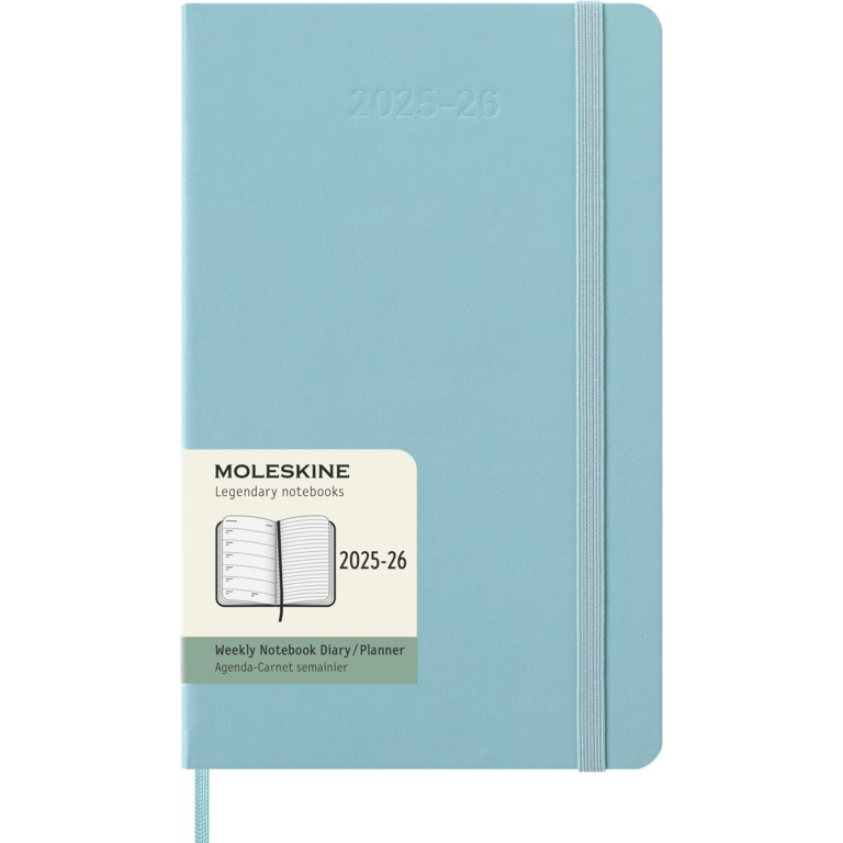 Moleskine Wochen-Notizkalender Large 18 Monate 2025-26 Hardcover Aquamarine