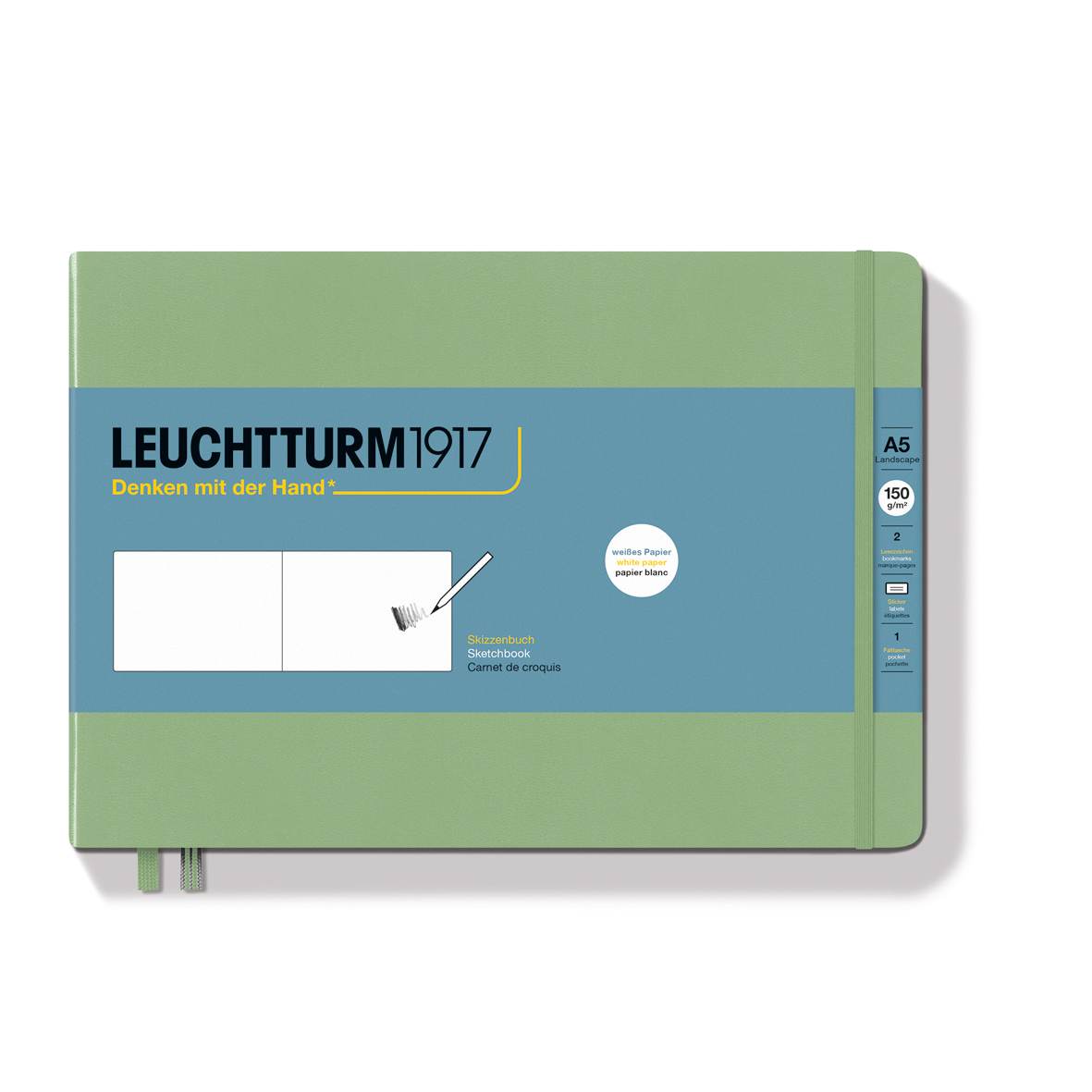 Leuchtturm Skizzenbuch Medium quer (A5)