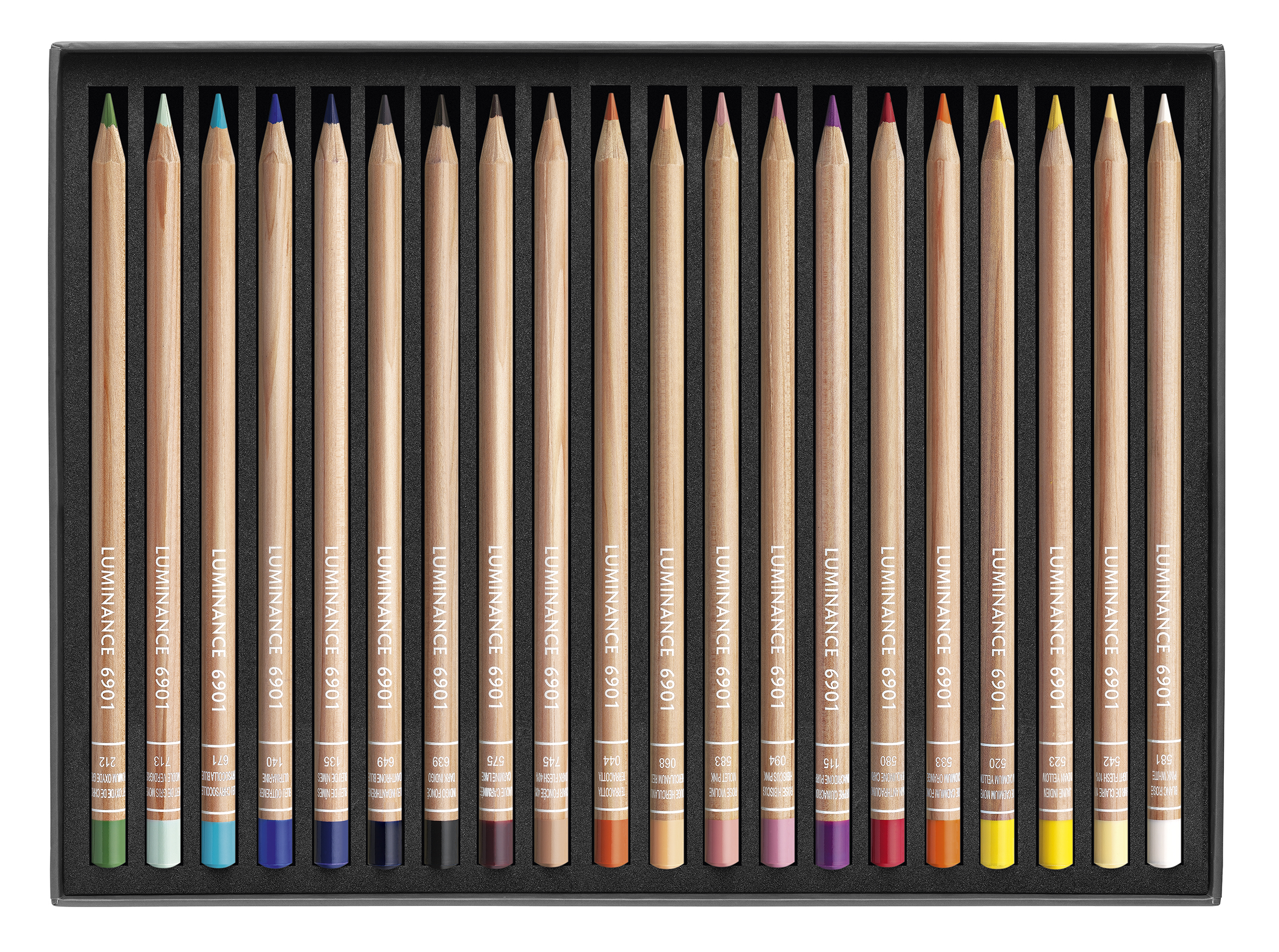 Caran d'Ache Luminance 6901 20 Portrait Set 20 neue Farben FSC zertifiziertes Holz