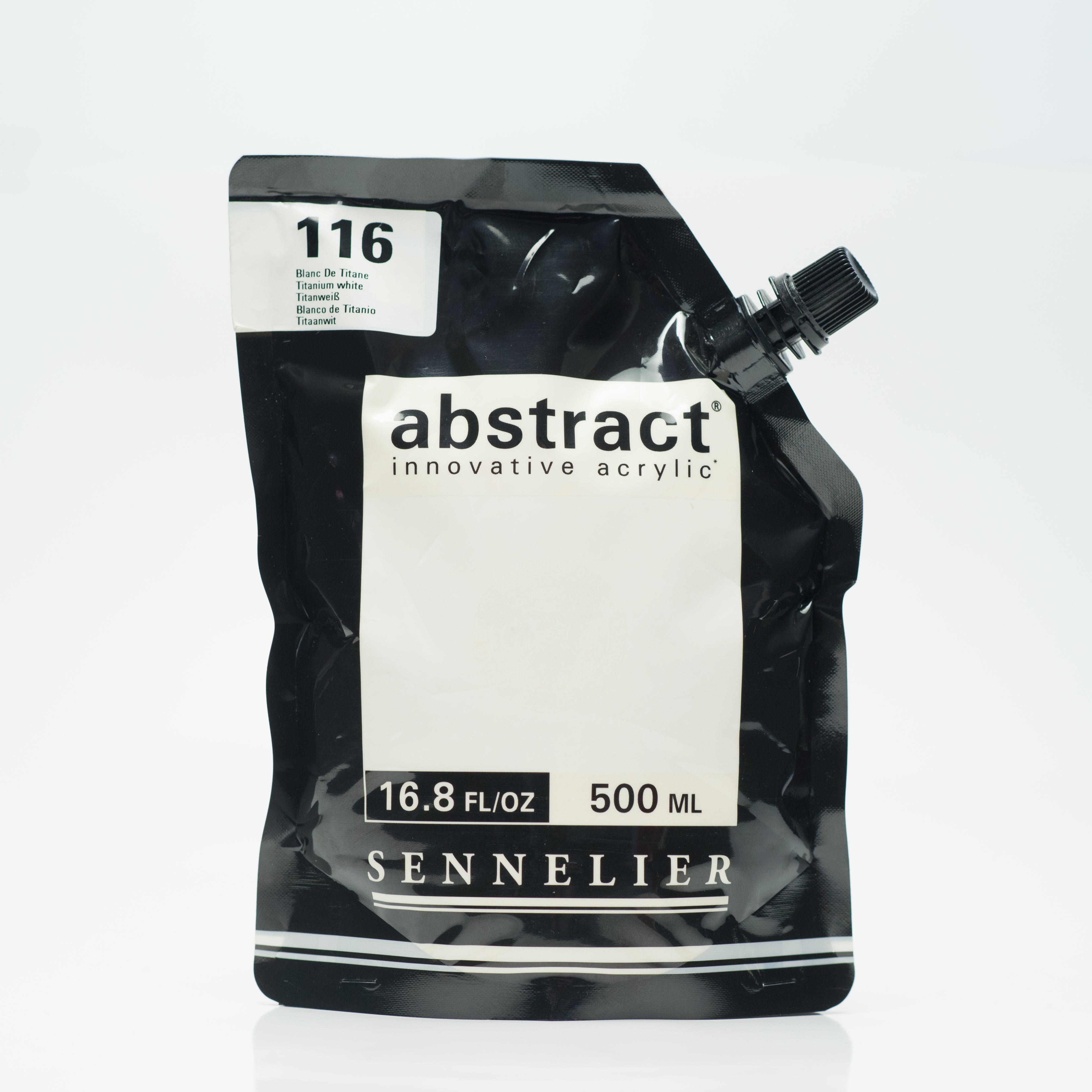 DELETE Sennelier Abstract Acrylfarbe 500 ml Satin 116 Titanweiß
