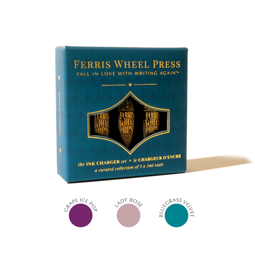 Ferris Wheel Press Ink Charger Set 3 x 5ml Ink Chargers 