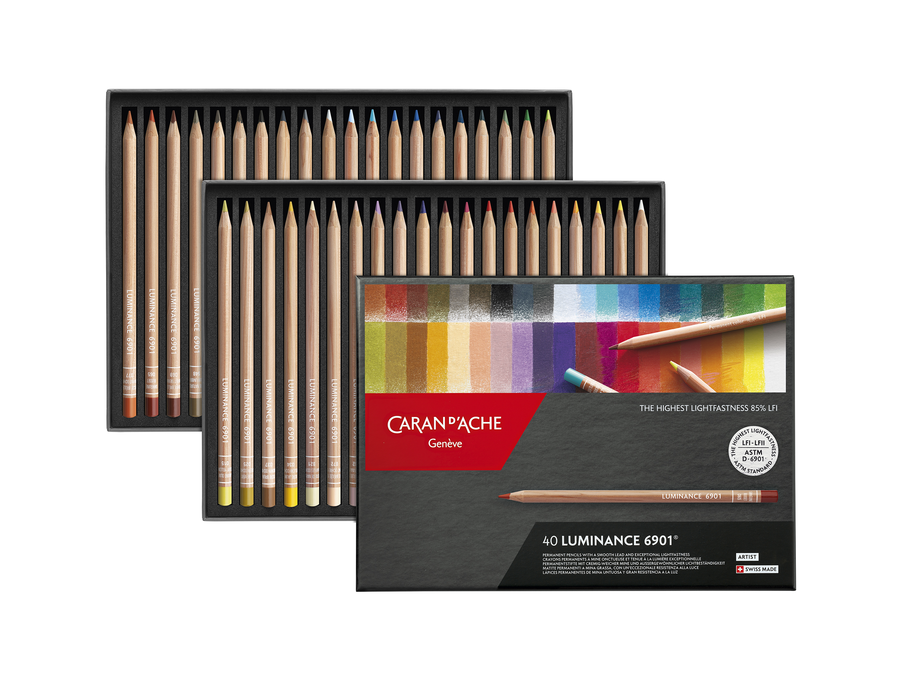 Caran d'Ache Luminance 6901 40er Set FSC zertifiziertes Holz